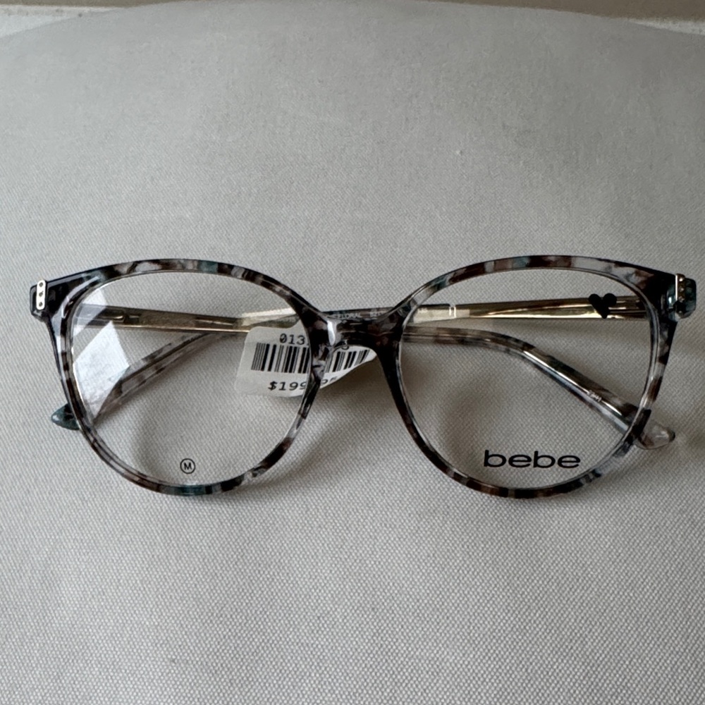 NEW Bebe Women's Elegant Patterned Glasses - Blue/Brown Floral BB5215 - Picture 8 of 12